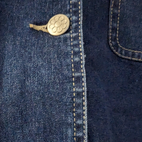 Graff By Um Denim Embroidered Jacket Sz PL - Picture 2 of 7